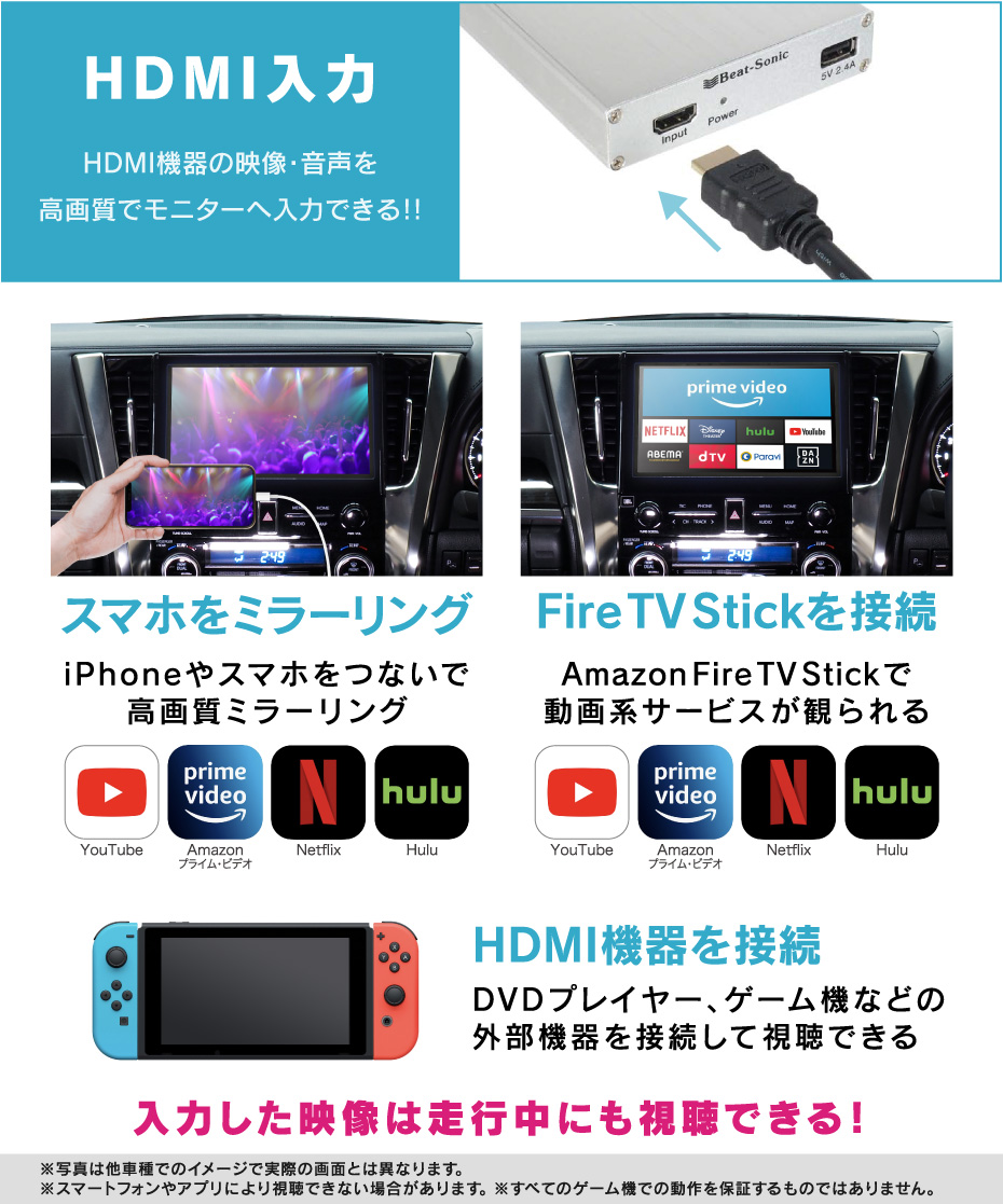 HVXT04HDMIϤiPhoneFire TV Stickʤɤ³YouTubeʤɤǤȤǤޤ<br />